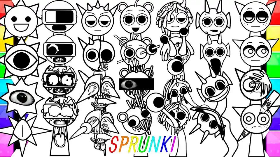 Sprunki Coloring Pages